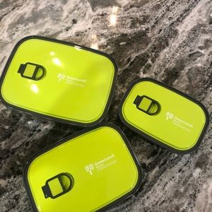 Green Bento boxes